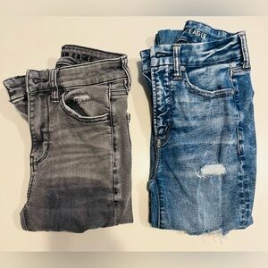 Women's Jeans - Gray and Blue